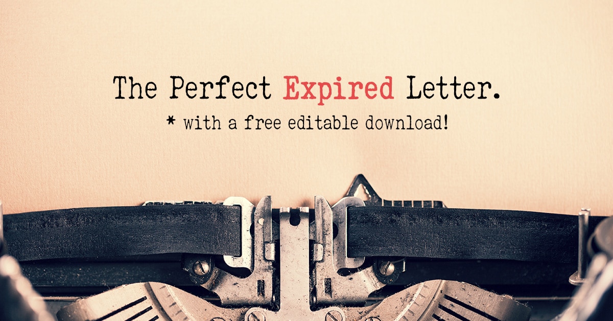 What Is An Expired Listing Letter