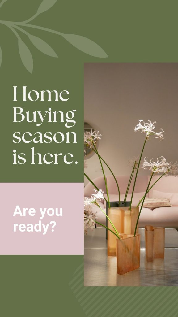 spring is homebuying season in green