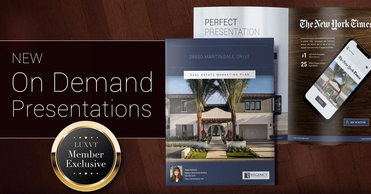 Get on demand presentations with LUXVT Pro!