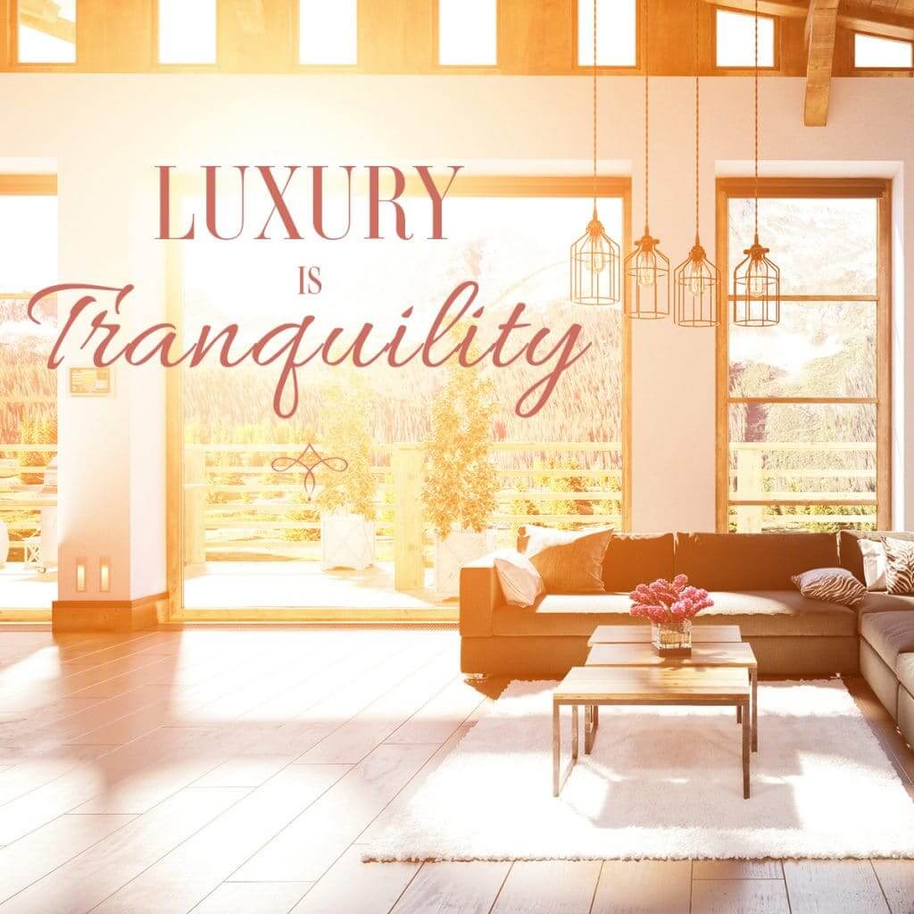 Luxury Social Graphics - Luxury is tranqulity