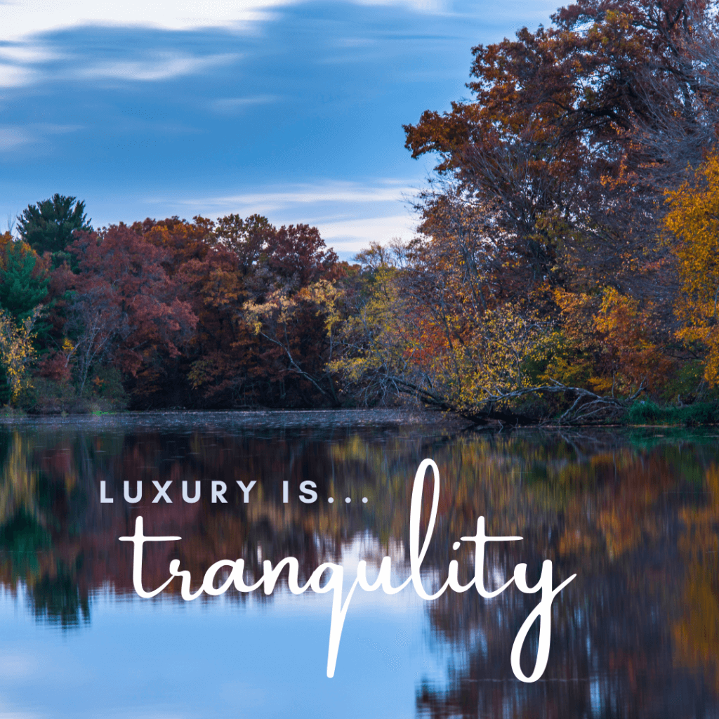 Luxury is tranquility (Real Estate Autumn Social Graphics)